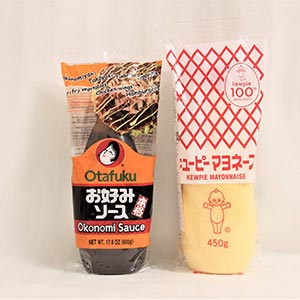 Okonomi sauce & Kewpie mayonnaise